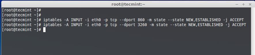 Open iSCSI Ports