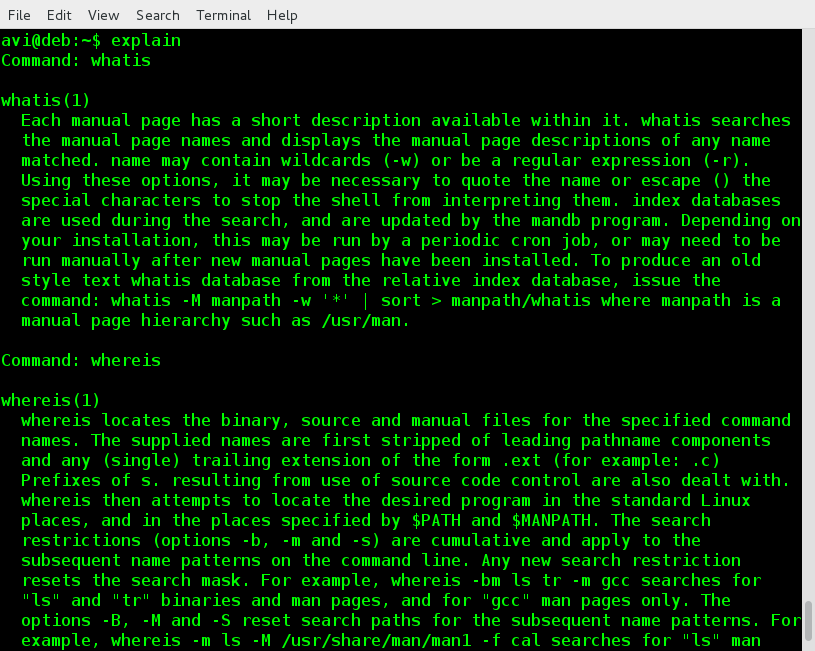 Whatis Whereis Commands Help