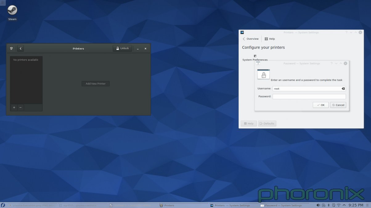 Gnome 和 KDE 的打印机设置