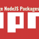 如何使用 npm 管理 NodeJS 包