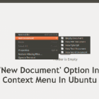 如何在 Ubuntu 18.04 的右键单击菜单中添加“新建文档”按钮