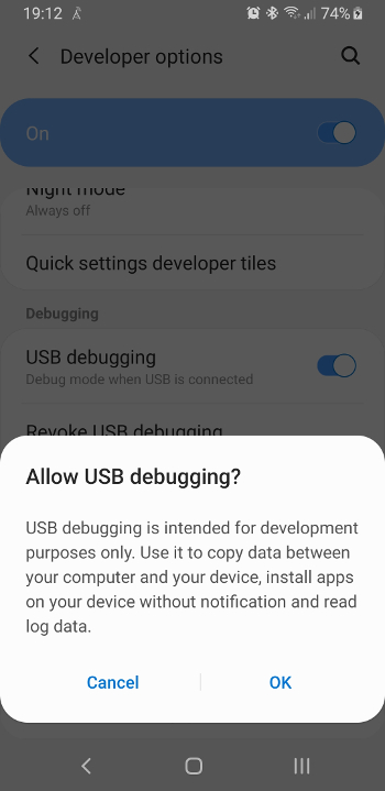 Enabling Developer Mode