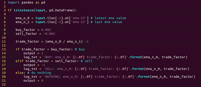 Implemented evaluation logic