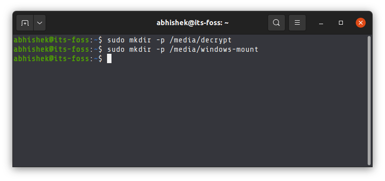 Creating mount points for dislocker