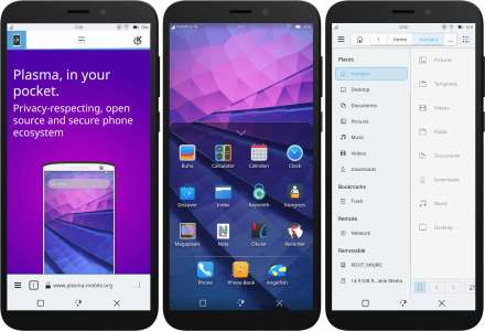图片来源：KDE Plasma Mobile
