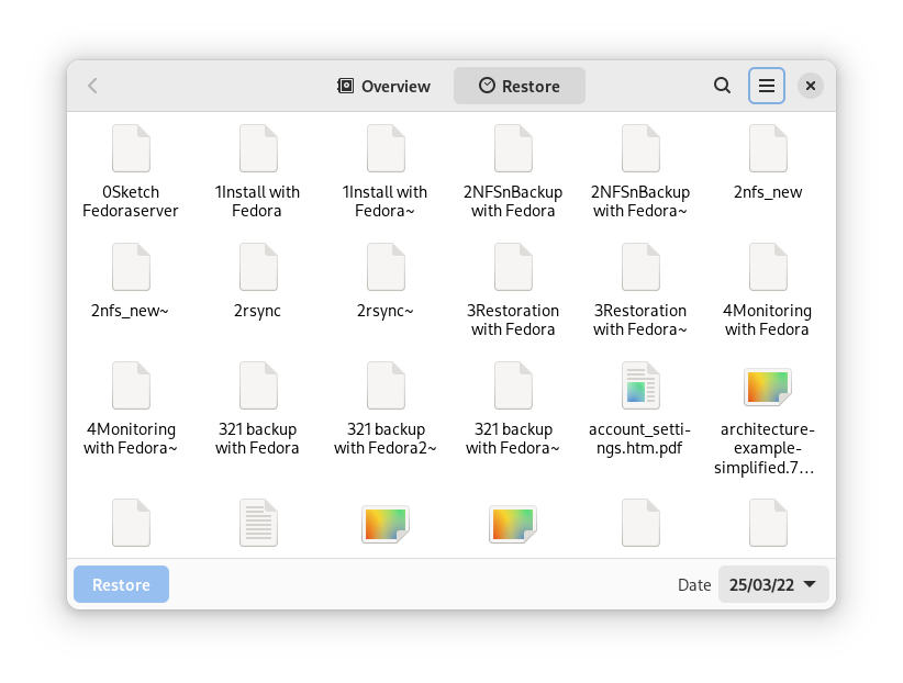 Restoring files from cloud storage