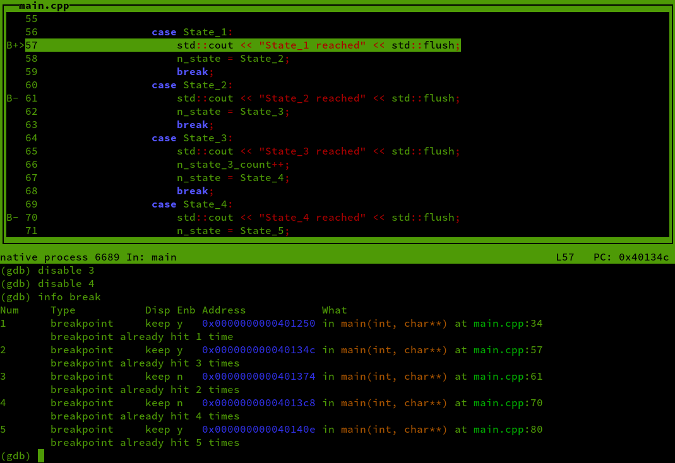 disabled breakpoints