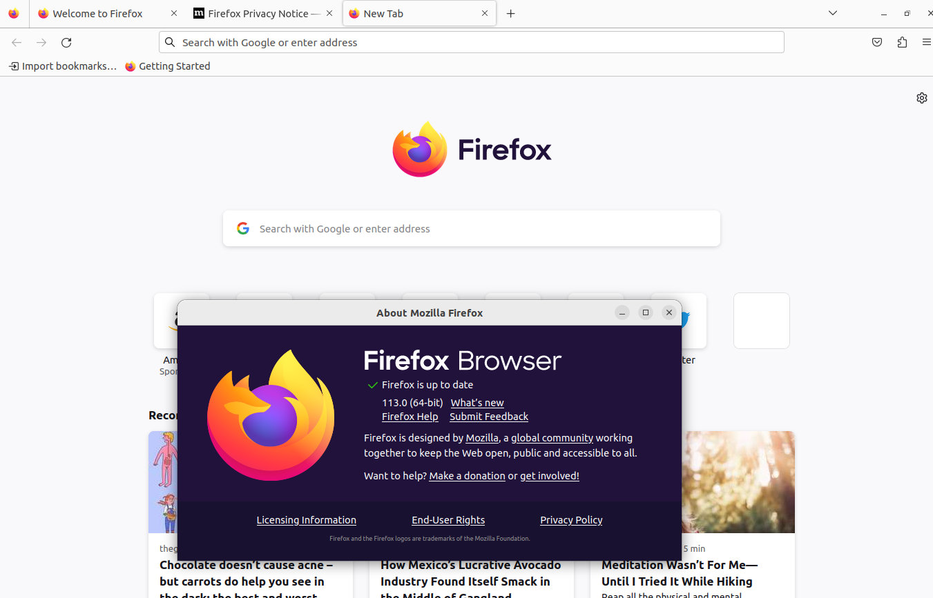 Firefox 113