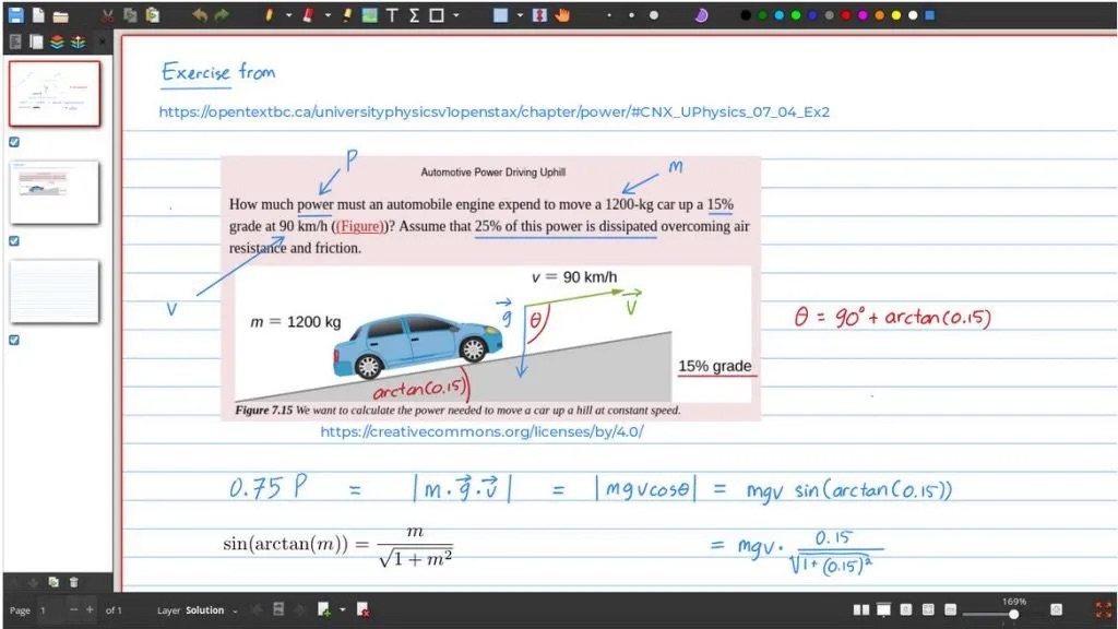 Linux 下的 Xournal++ 白板应用程序